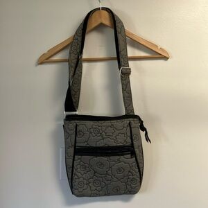 Thirty one Floral Gray Crossbody Bag